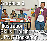 training session in Bookshop class room at UPNG